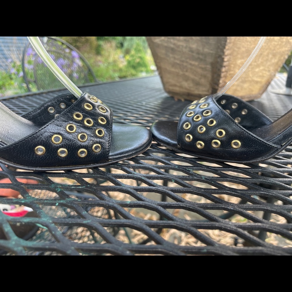 EUC - Via Spiga Sexy Strappy Heels with Eyelet Grommet Details - Picture 8 of 14